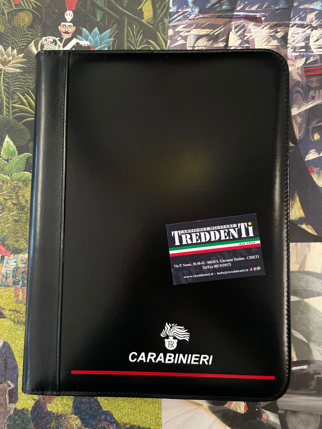 Cartellina porta blocco note con zip Nuovo