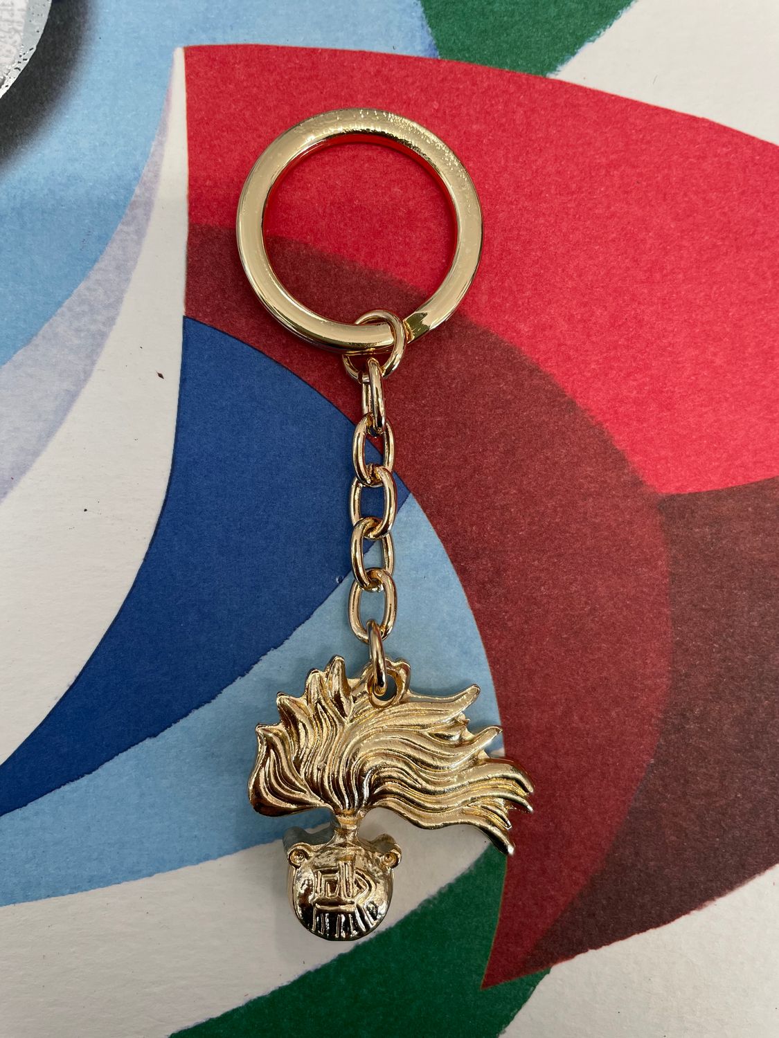 Portachiavi fiamma Carabinieri Oro
