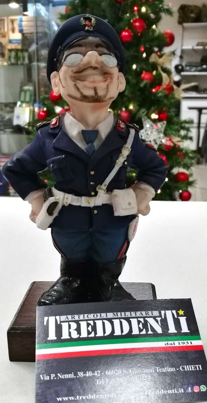 Statuina Statua Caricatura Poliziotto