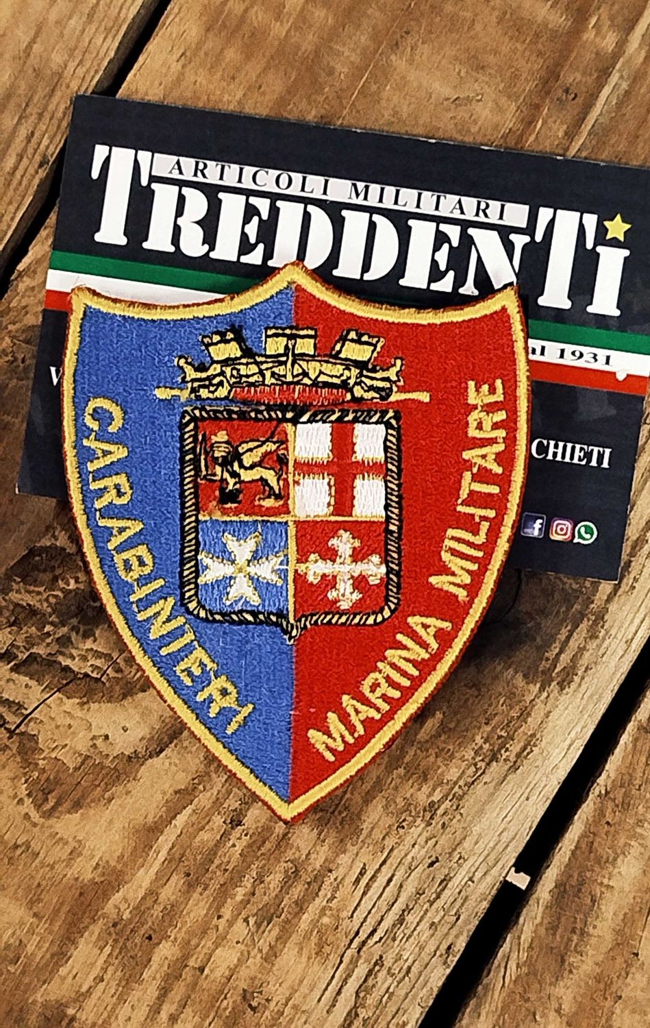 Scudetto Toppa Patch Ricamata Carabinieri Nucleo Marina Militare