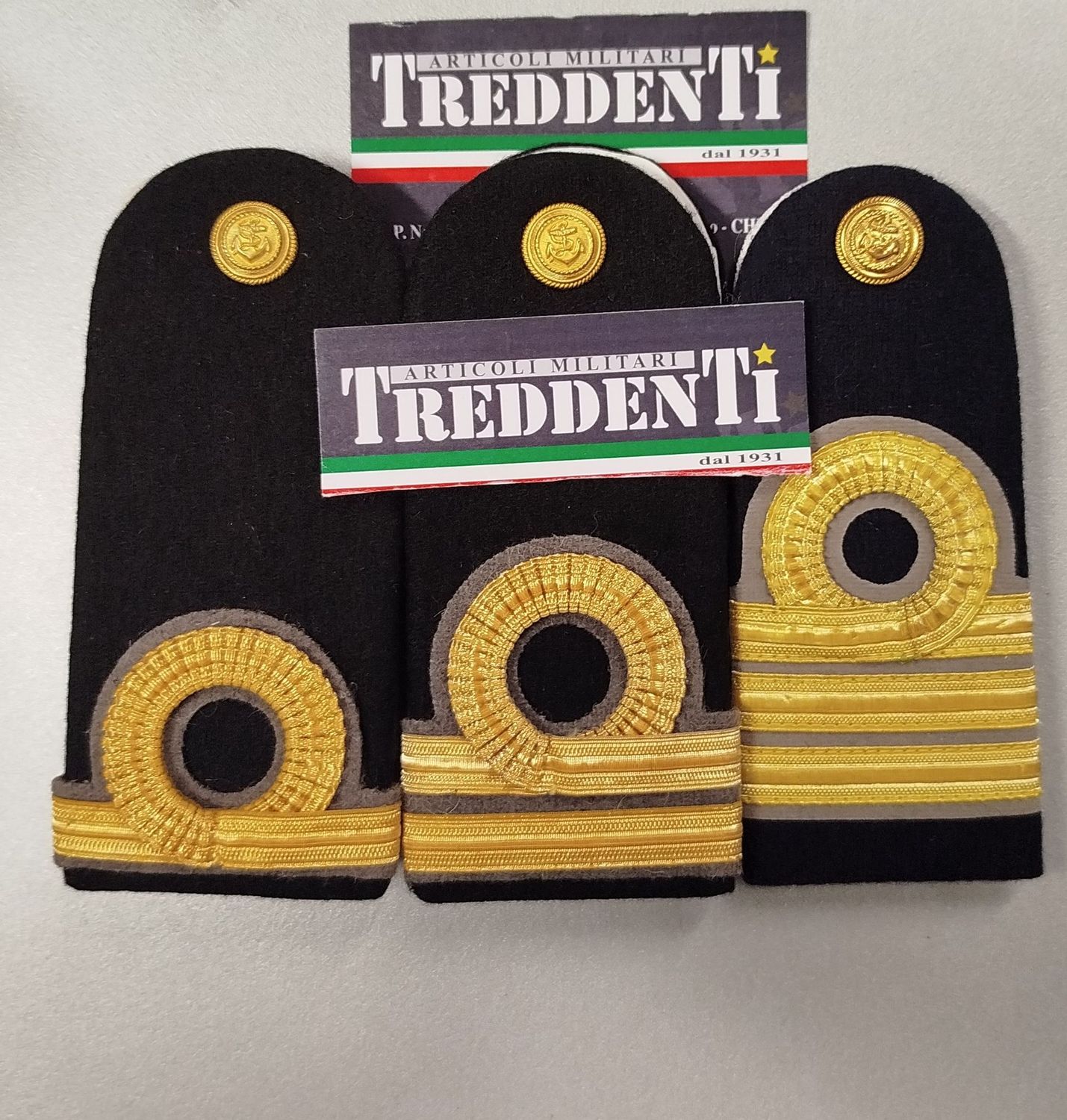 Spalline S.E.B./G.U.E. Ufficiali Inferiori Marina Militare Capitanerie