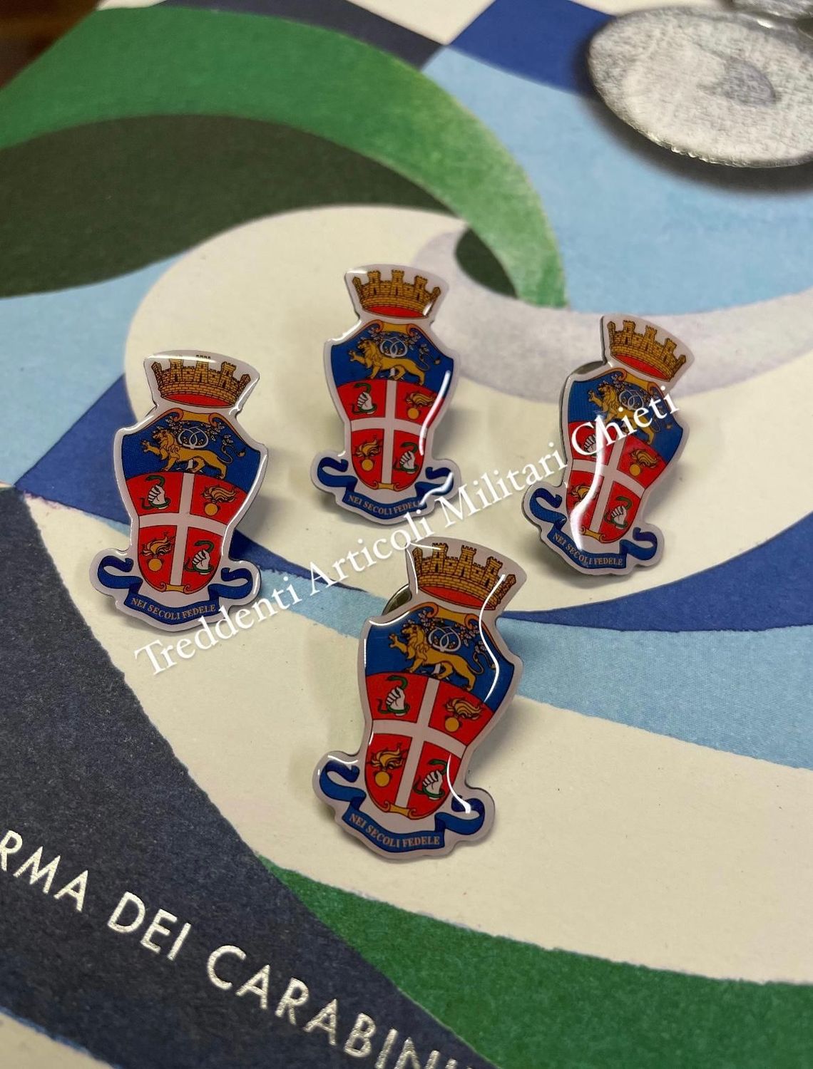 Distintivo fiamma argento Carabinieri da giacca