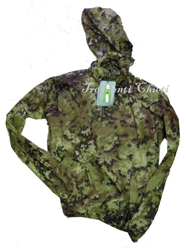 Giacca impermeabile antivento Rip-Stop con custodia.