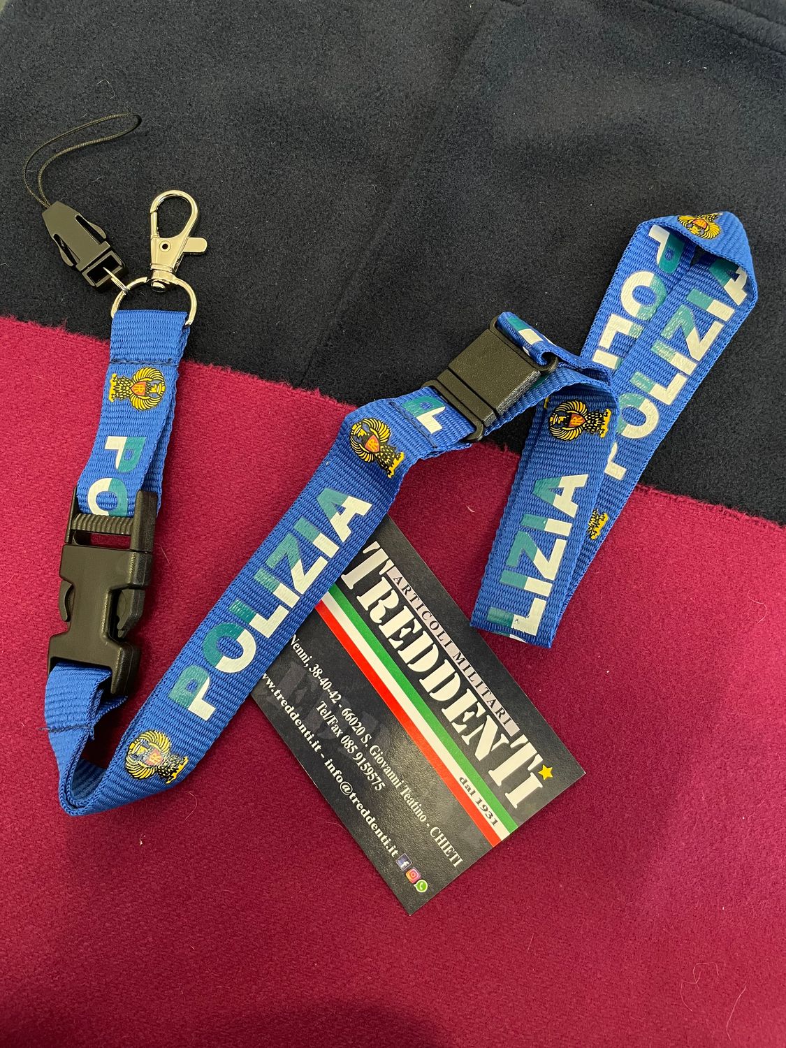 Portachiavi da collo Polizia di Stato