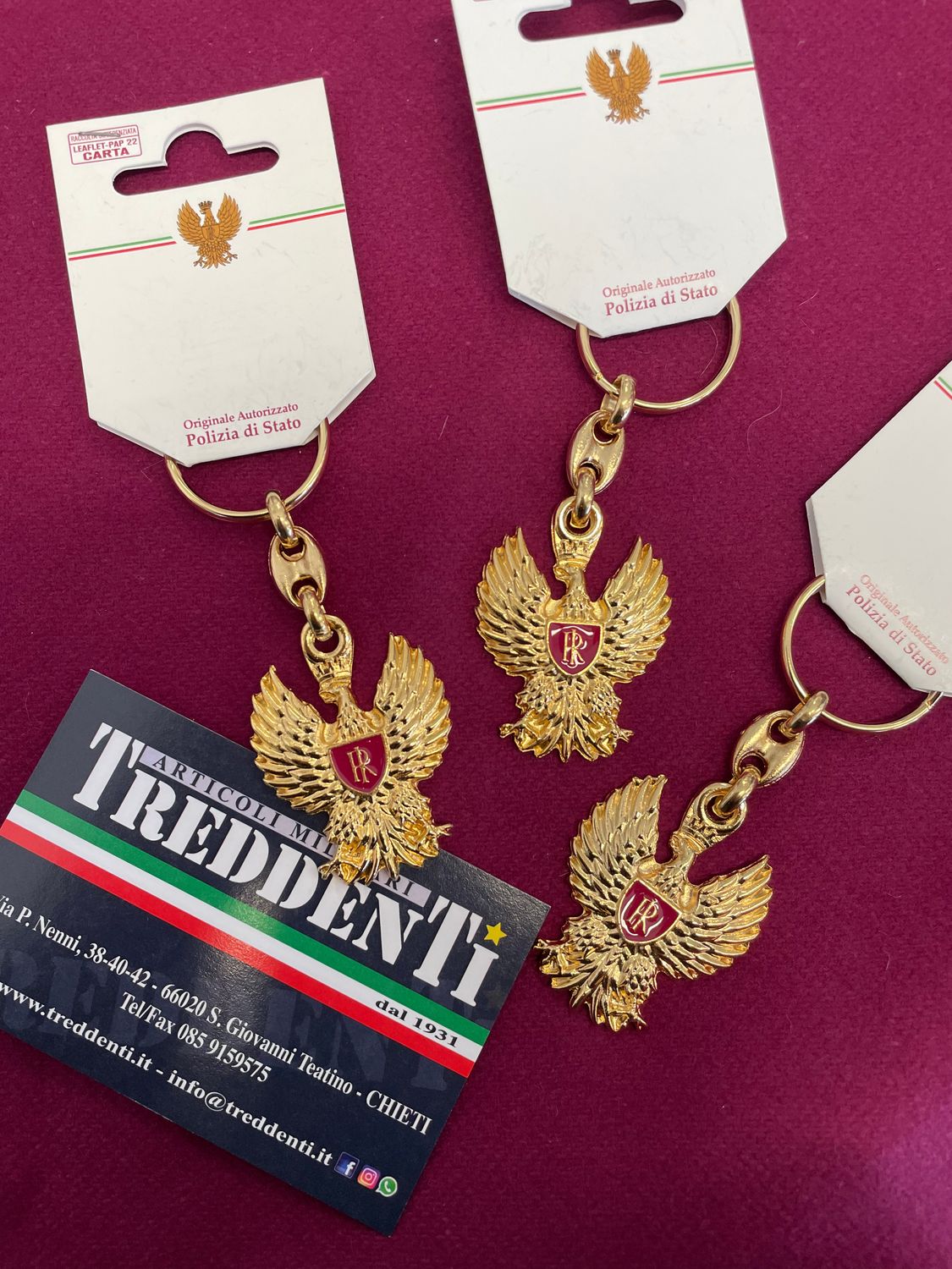 Portachiavi Aquila Polizia di Stato