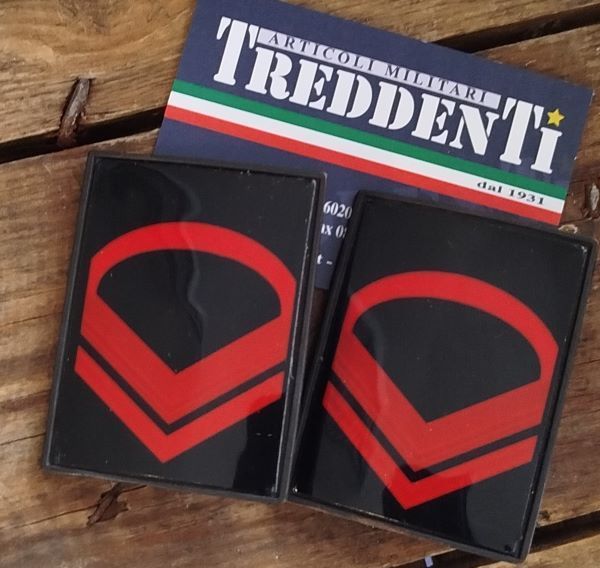 Paio di gradi in metallo per Graduato Scelto Esercito Italiano EI