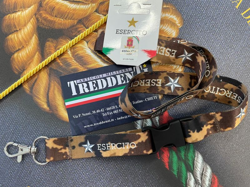 Portachiavi da collo Esercito Italiano Scuro