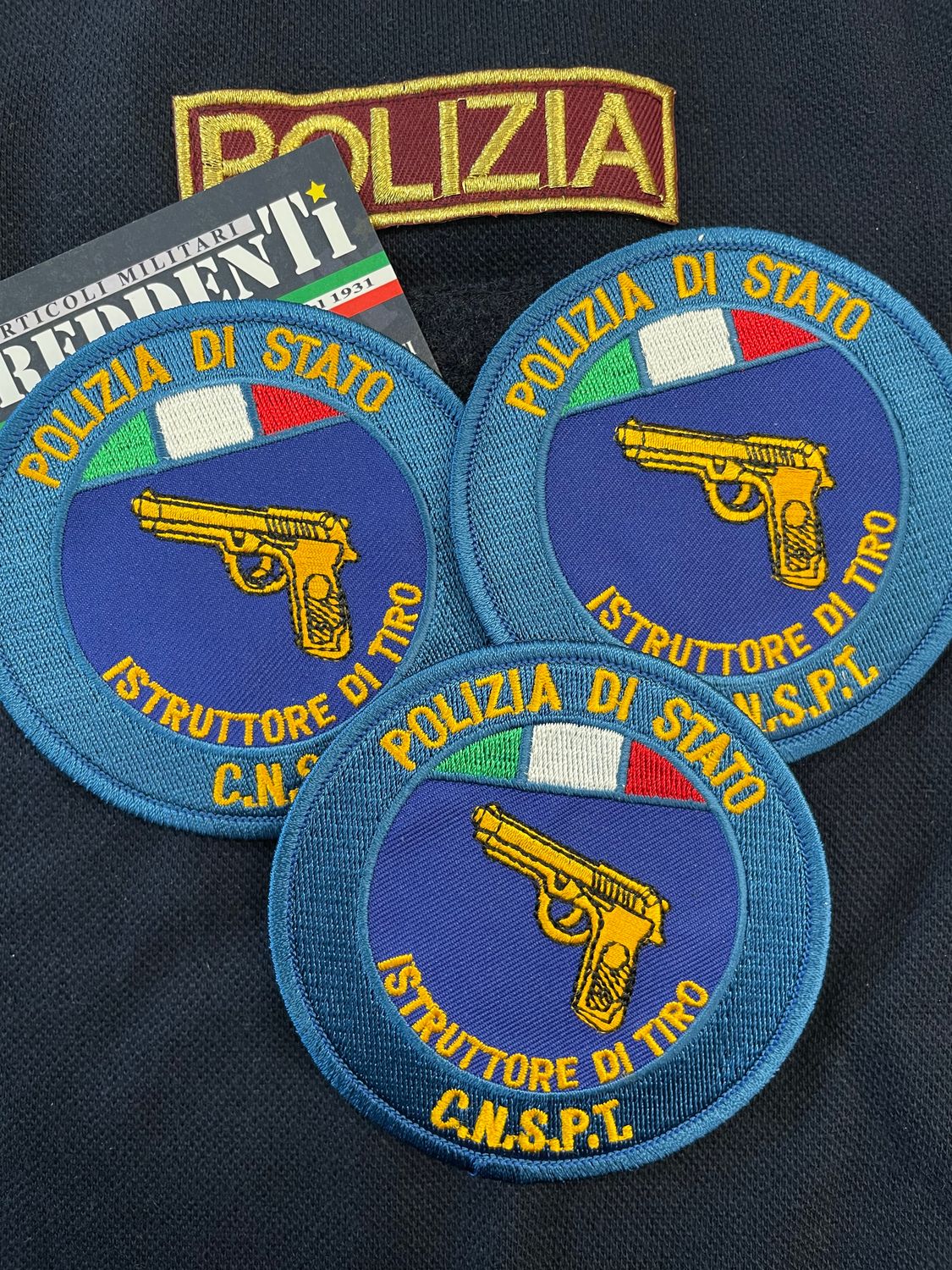 Toppa con velcro Polizia di Stato Istruttore di Tiro