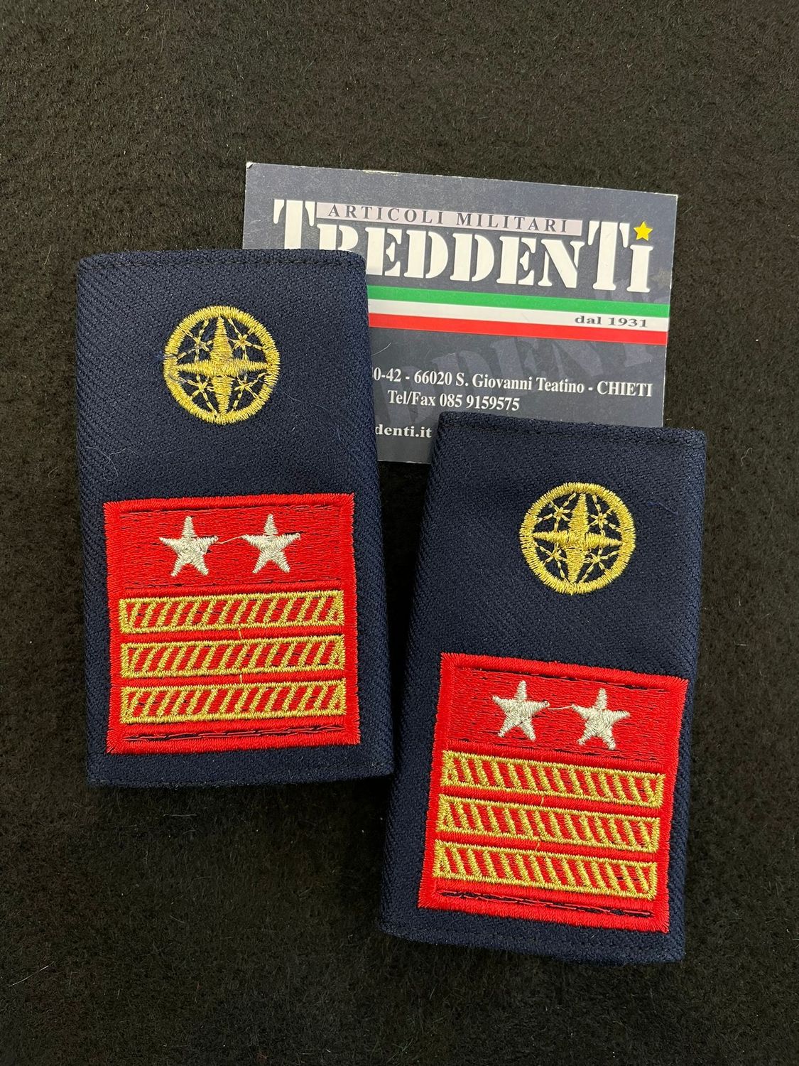 Tubolari Ricamati 1° Luogotenente Cat. Supporto A.M. Tubolari Ricamati 1° Luogotenente Cat. Supporto A.M.