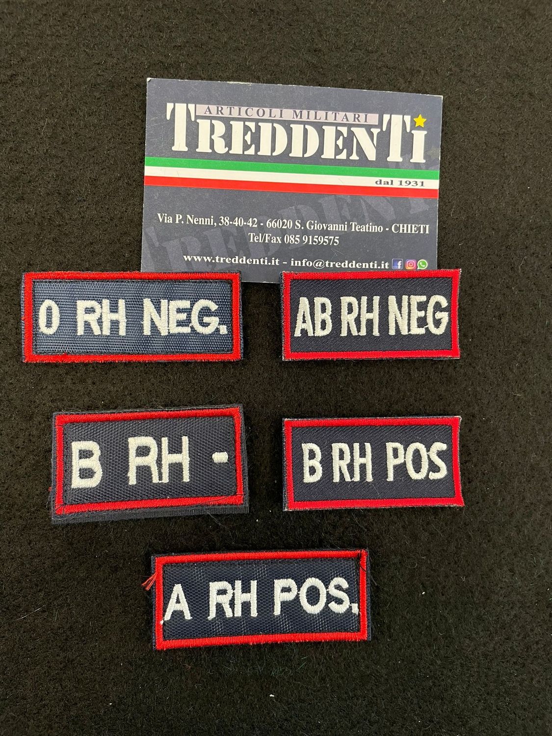 Gruppo Sanguigno Con Velcro Tuta OP CC Blu