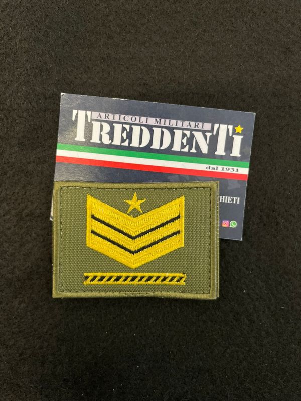 Grado Velcro Sergente Maggiore Aiutante Esercito Italiano