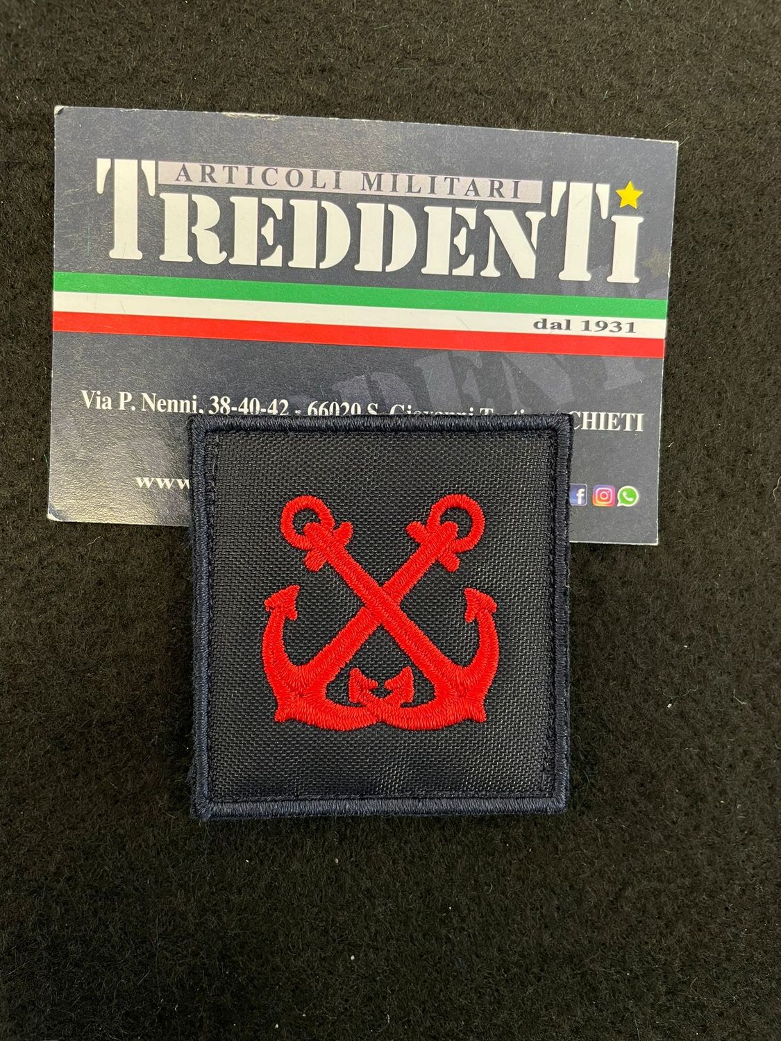 Grado velcro Comune di Seconda Classe Nocchiere di Porto Marina Militare Grado velcro Comune di Seconda Classe Nocchiere di Porto Marina Militare