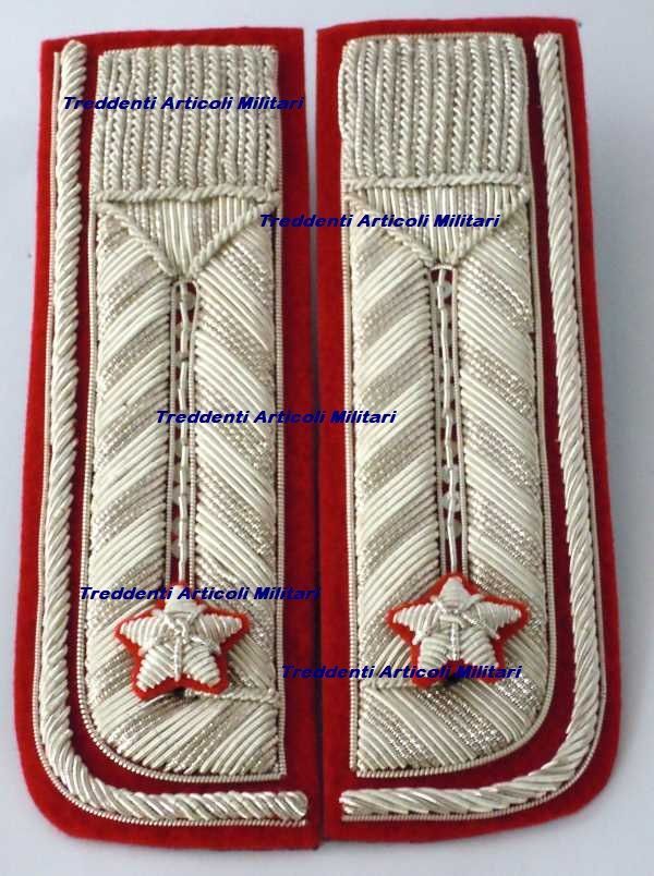 Alamari ricamati spigati da giacca con stelle ricamate per Luogotenenti CC Alamari ricamati spigati da giacca con stelle ricamate per Luogotenenti CC