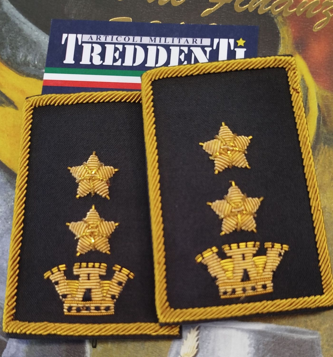 Tubolari Ricamati Tenente Colonnello GdF Tubolari Ricamati Tenente Colonnello GdF