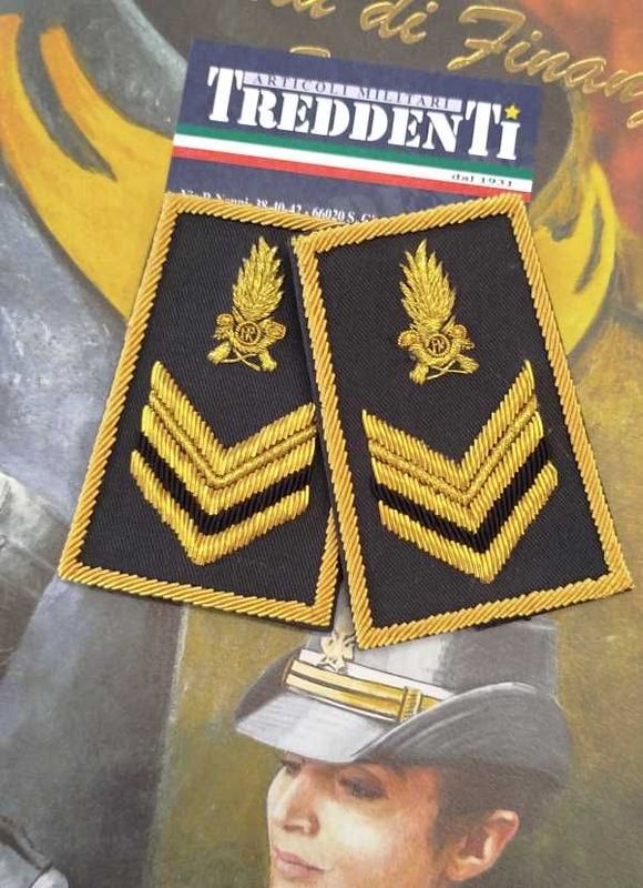 Tubolari Ricamati Vice Brigadiere GdF