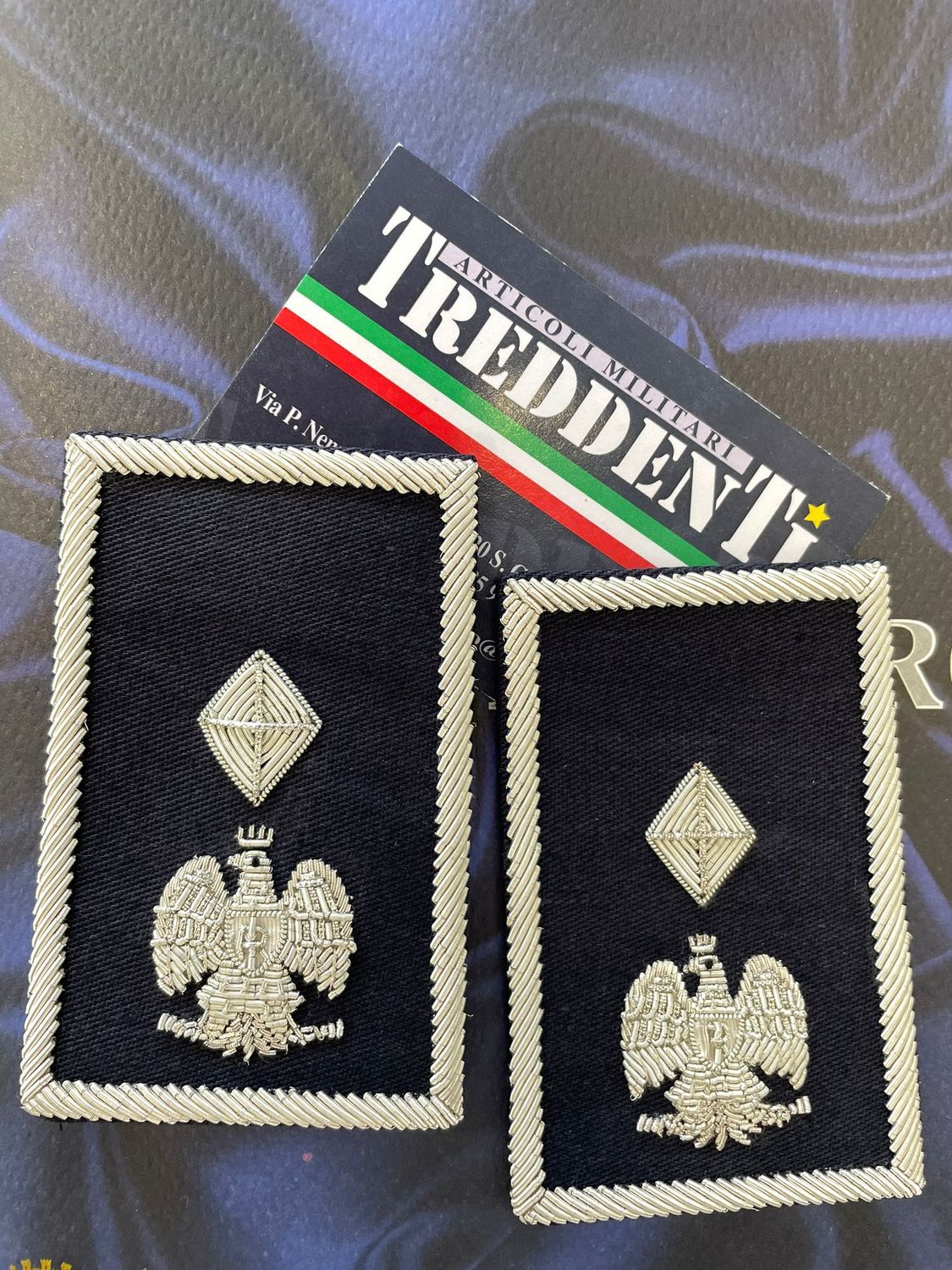 Tubolari ricamati Vice Sovrintendente Tubolari ricamati Vice Sovrintendente