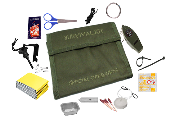 KIT SURVIVAL  KIT SURVIVAL "D" verde