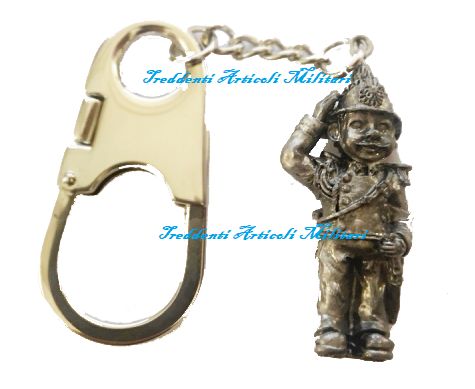 Portachiavi in pheltro Carabiniere Alta Uniforme