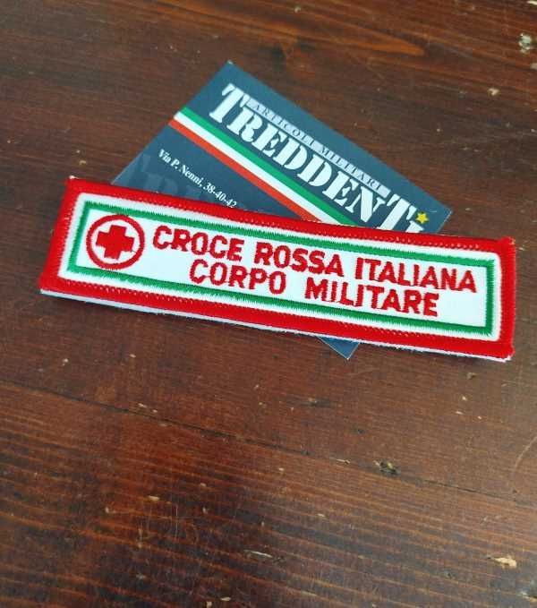 Scritta toppa ricamata velcro CRI militare