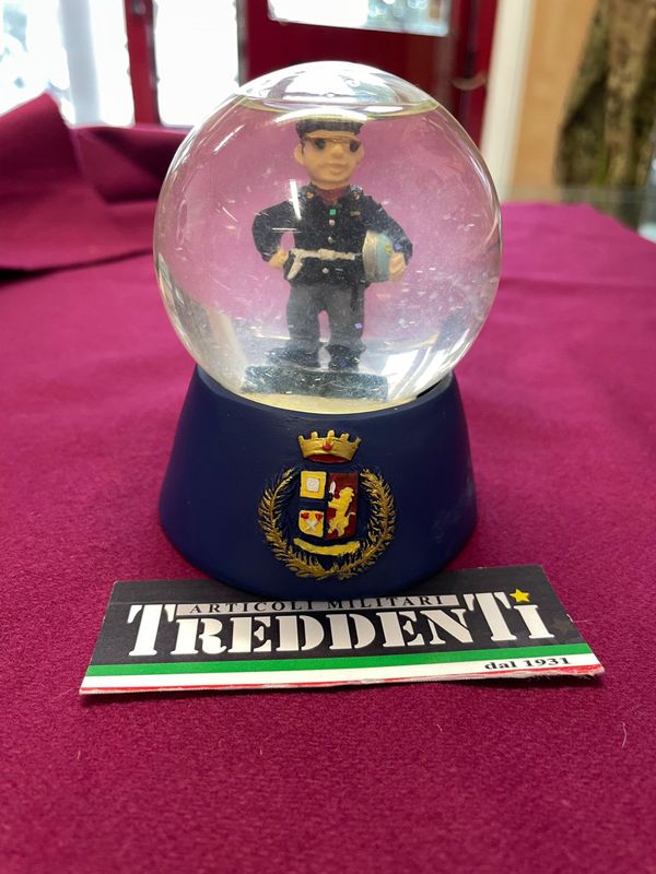 Sfera in vetro Polizia di Stato