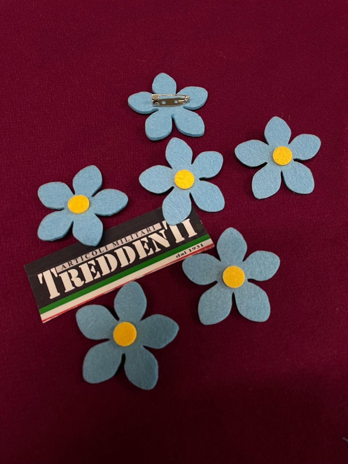 Spilla in panno Caduti per la Patria