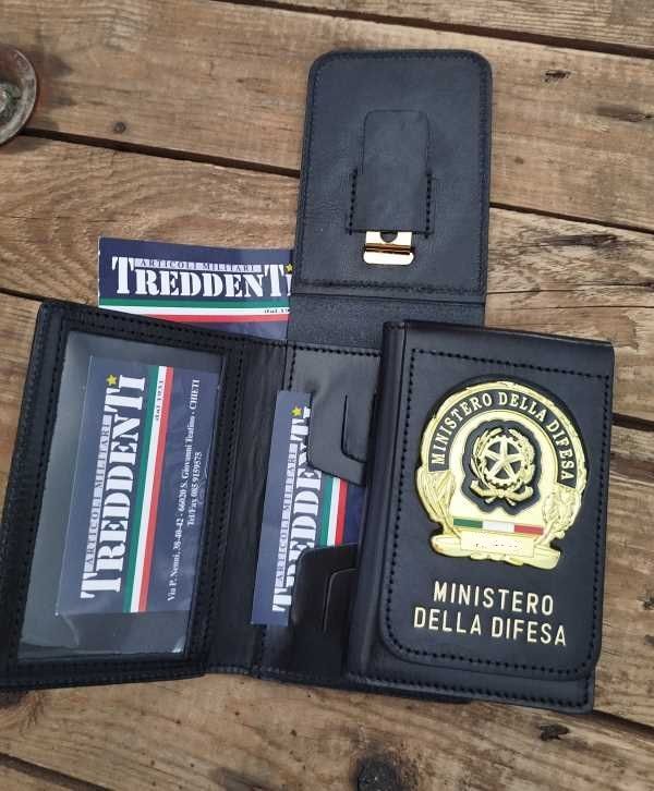 Portafoglio in pelle Ministero della Difesa Ascot 600 nero Portafoglio in pelle Ministero della Difesa Ascot 600 nero