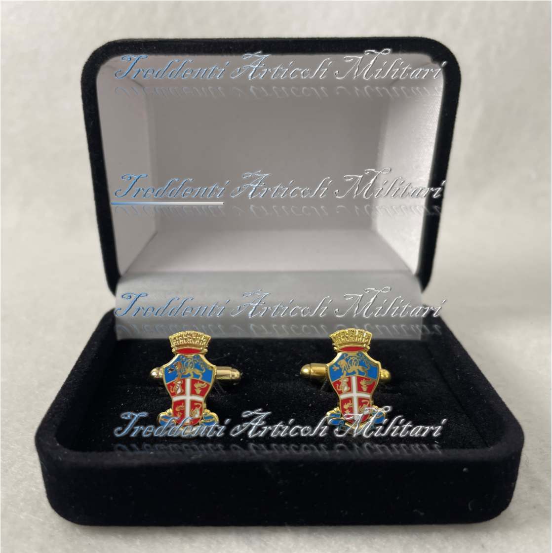 Gemelli per camicia araldico Carabinieri senza cofanetto in velluto Gemelli per camicia araldico Carabinieri senza cofanetto in velluto