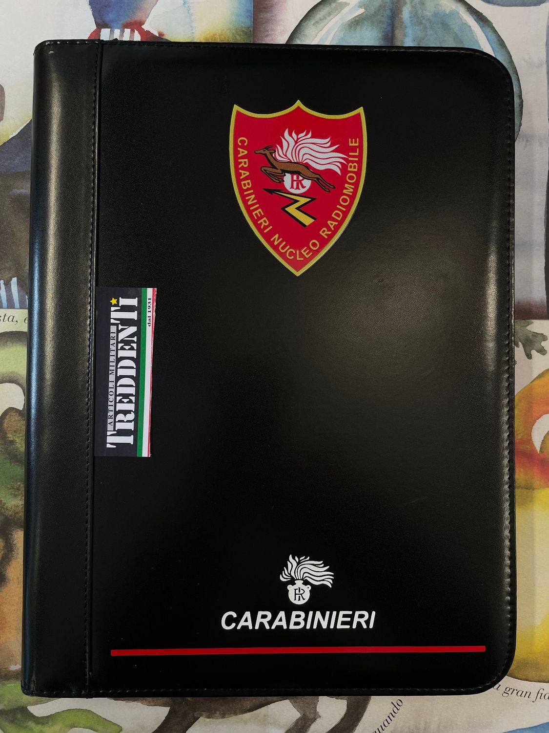 Cartellina Radiomobile porta blocco note con zip