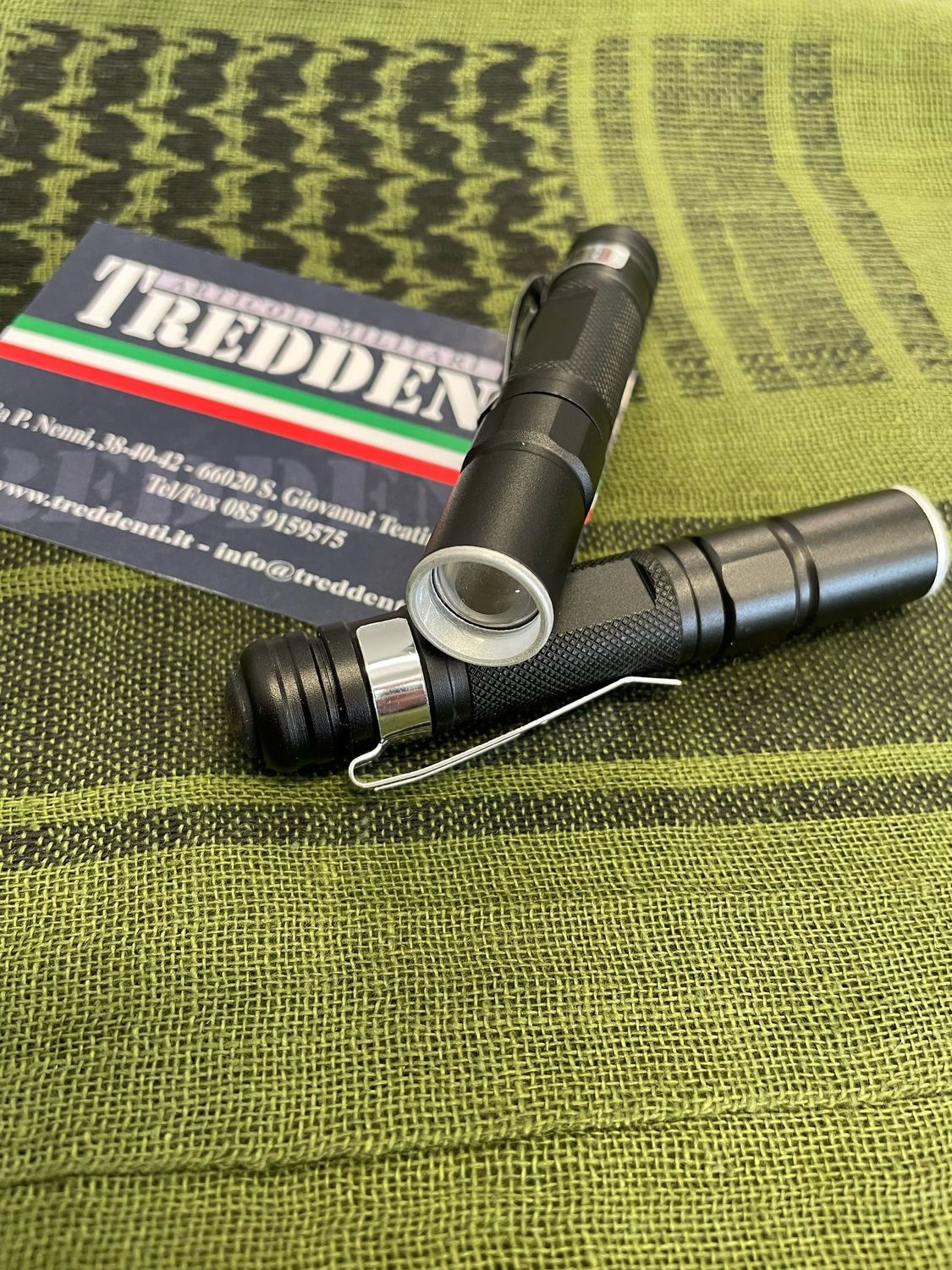 Mini torcia led con clip
