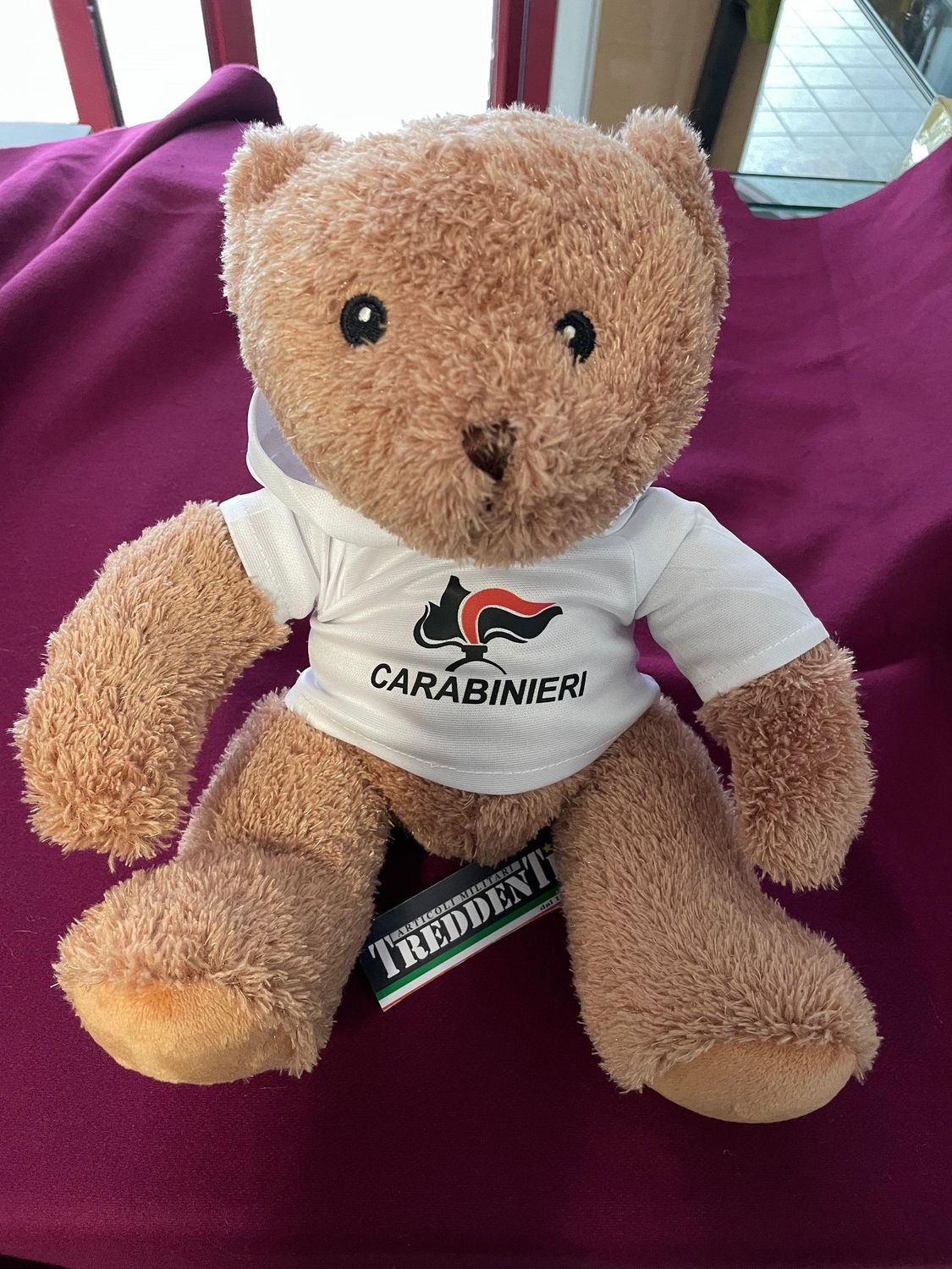 Orsetto peluche Carabinieri bianco