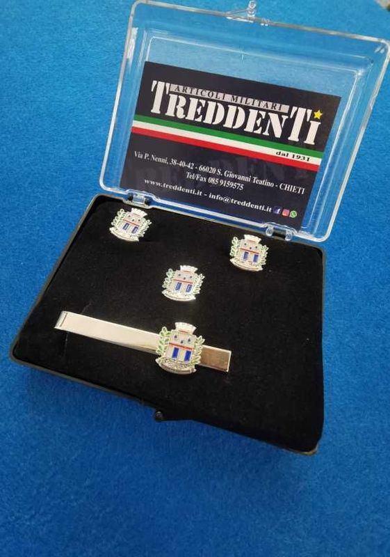 Set Fermacravatta, gemelli e spilla da giacca Polizia Penitenziaria