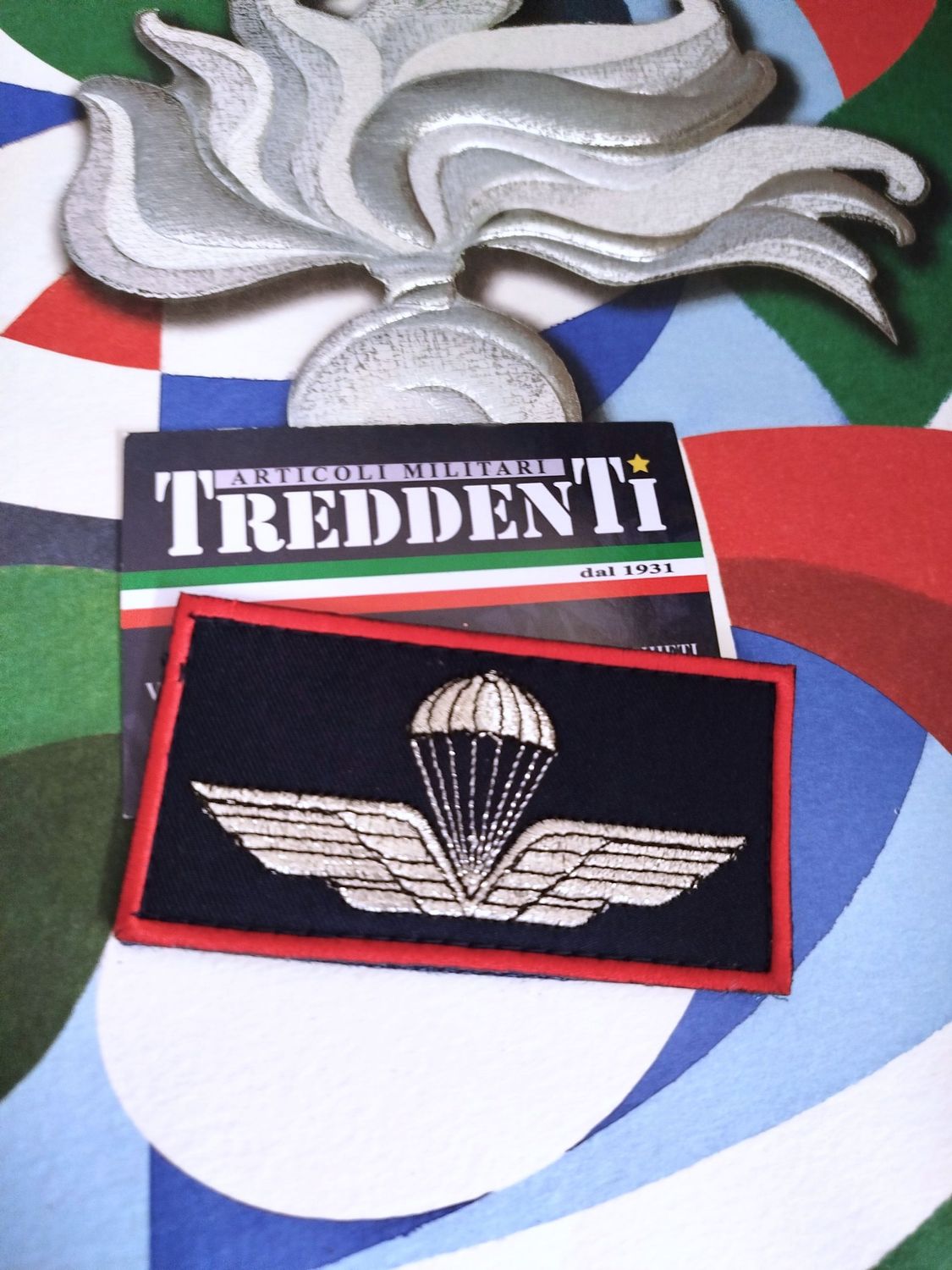Brevetto Paracadutista Ricamato Carabinieri senza stella