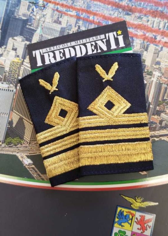 Tubolari Tenente Colonello Aeronautica Militare ruolo delle armi ricamati a macchina