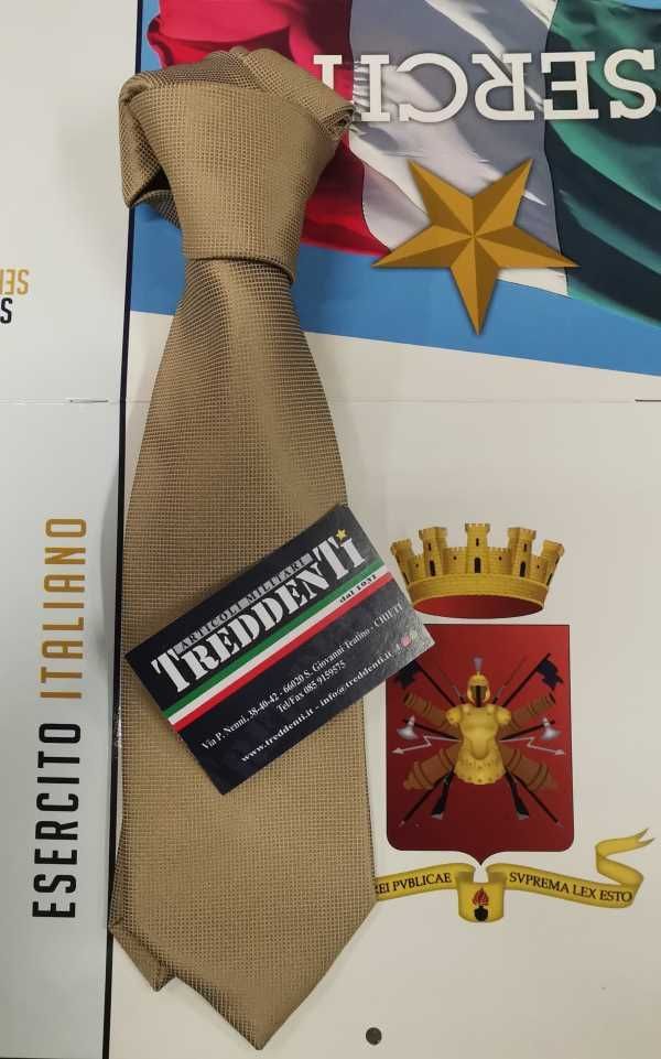 Cravatta Esercito kaki nido d'ape