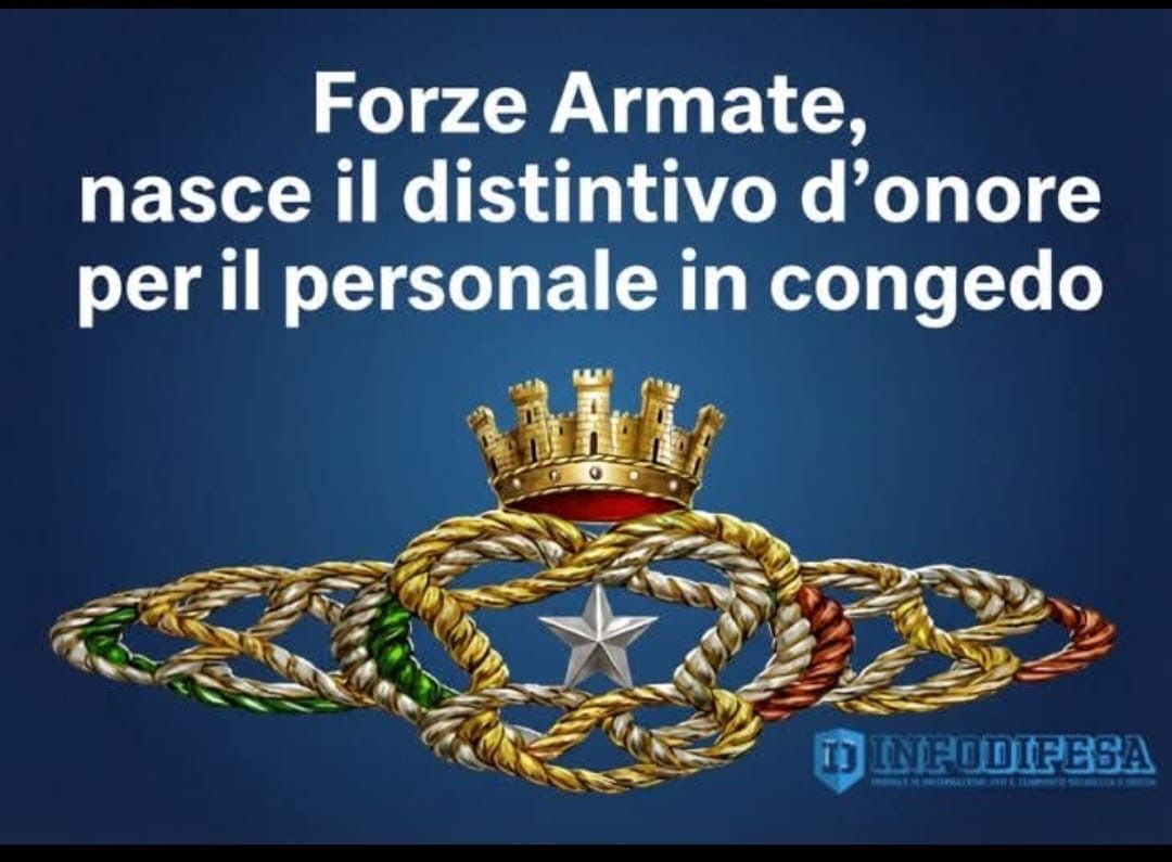 Nuovo Distintivo d’Onore per il Personale in Congedo
