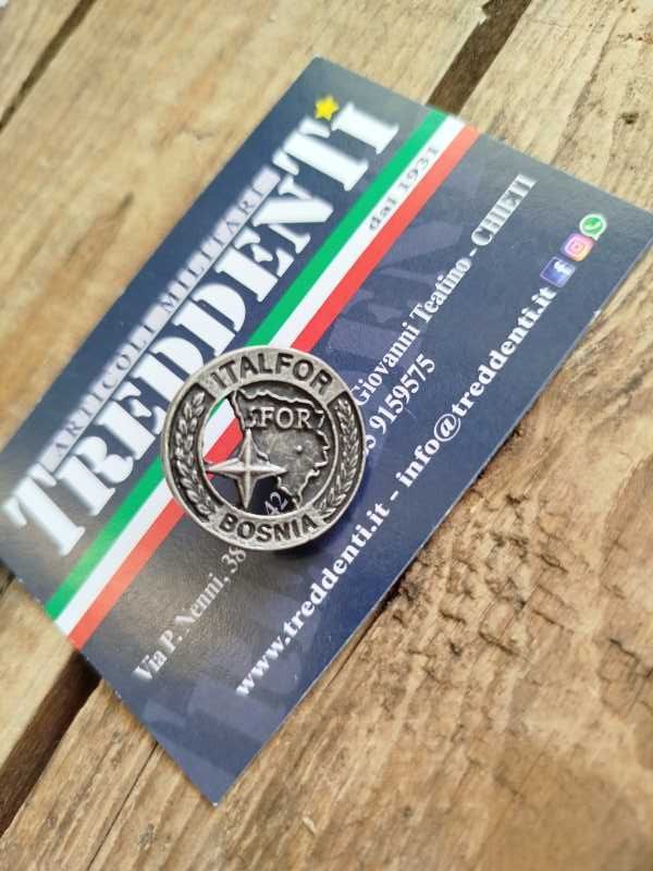 Distintivo Spilla Ricordo ITALFOR Bosnia