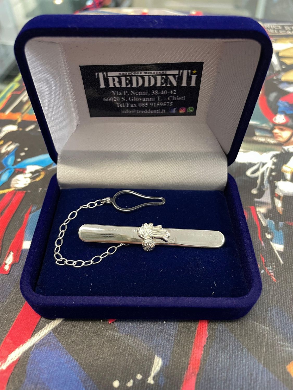 Fermacravatta Carabinieri Argento 925