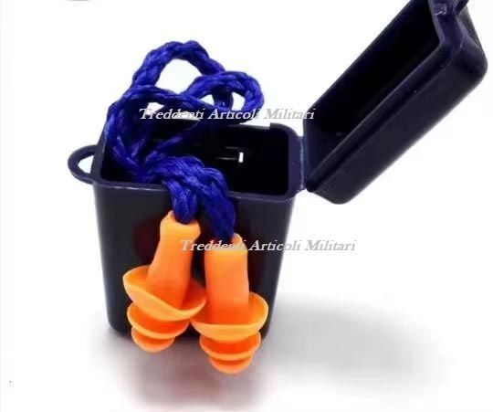 Tappi per orecchie con cordino blu Tappi per orecchie con cordino blu