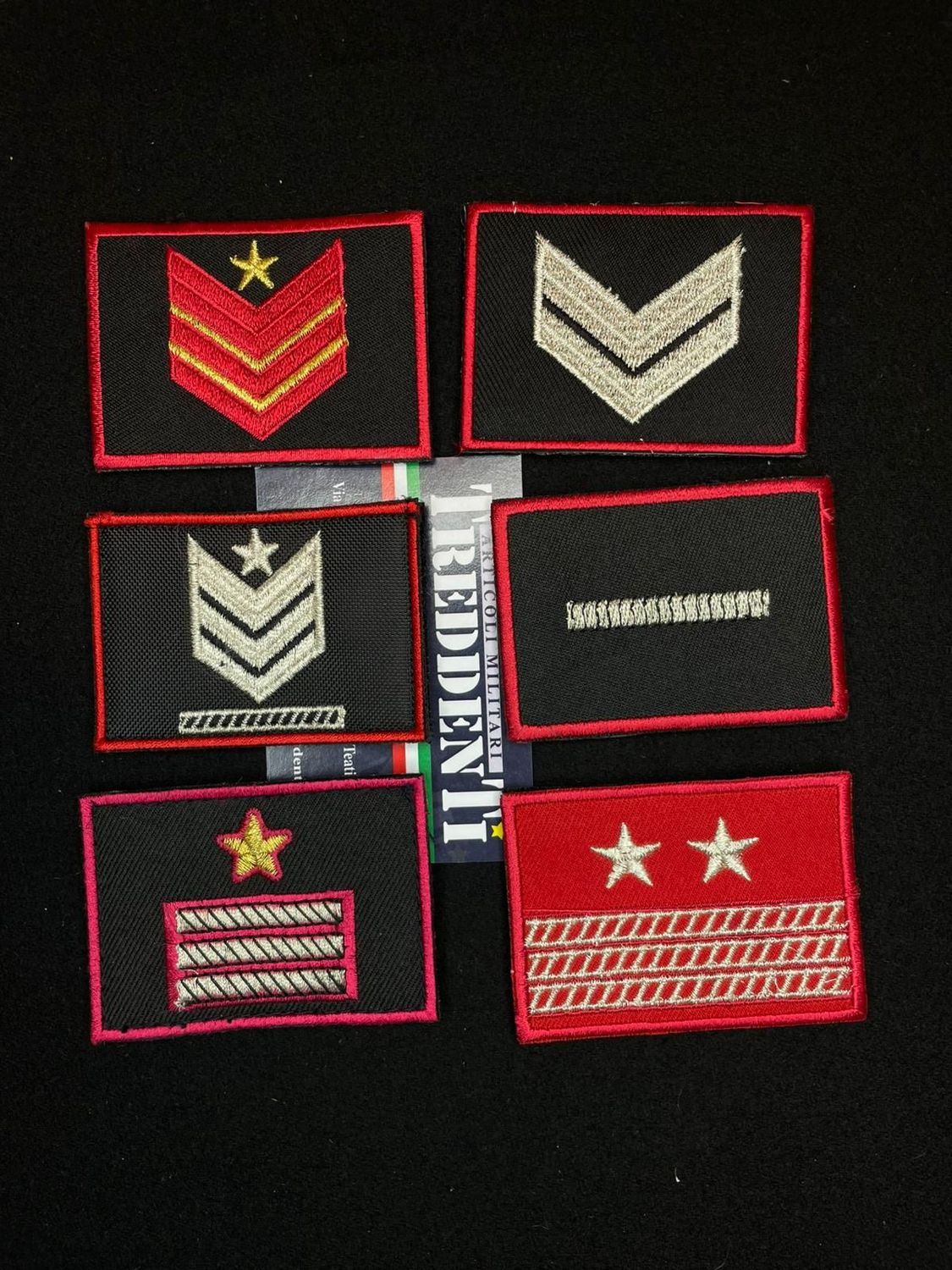 Grado velcro per tuta OP ricamati.