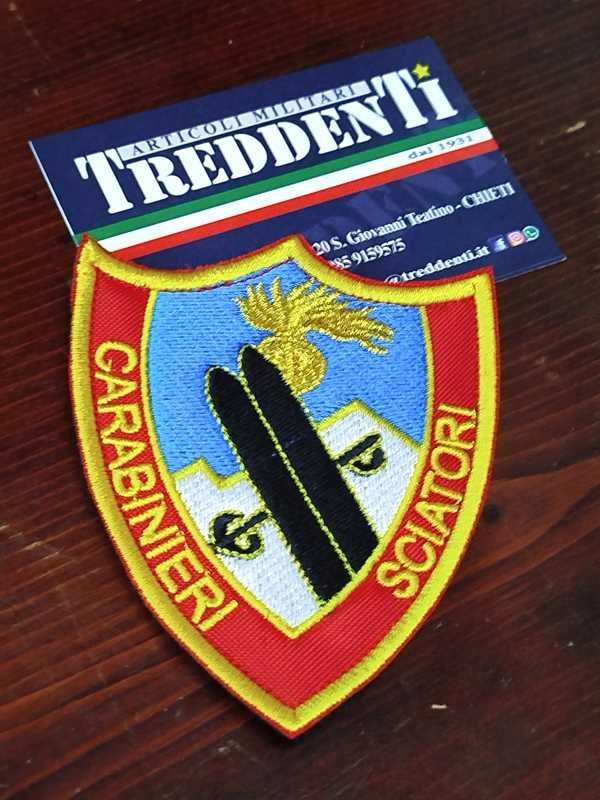 Scudetto Omerale Carabinieri Sciatori ricamato con velcro