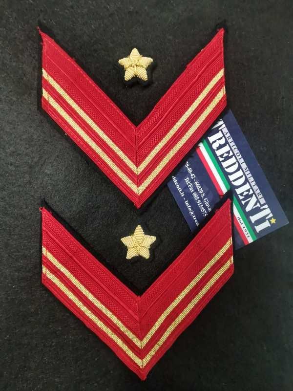Gradi per GUS da Appuntato Scelto Qualifica Speciale Carabiniere stella ricamata a mano