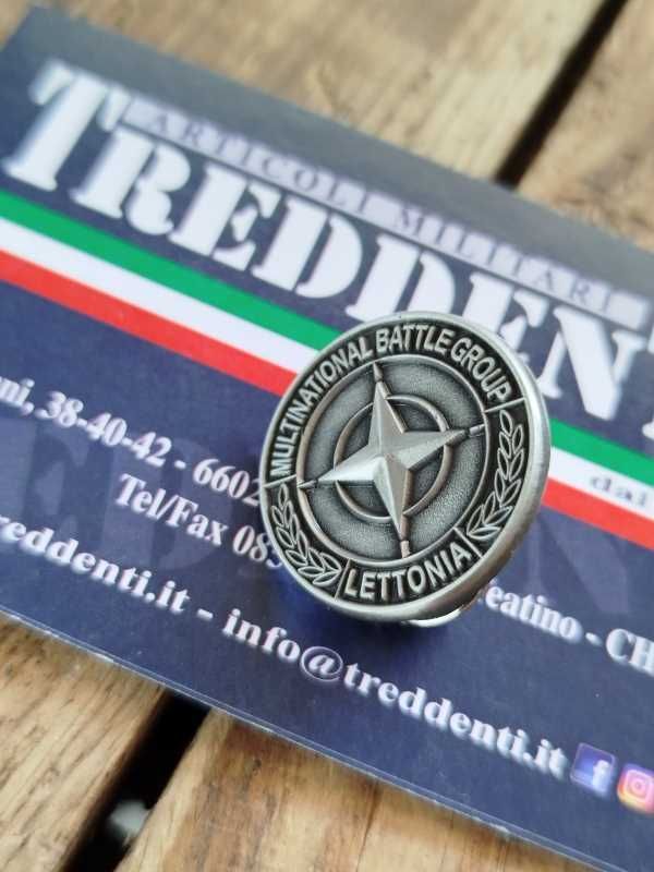 Distintivo Spilla Ricordo Multinational Battle Group LETTONIA