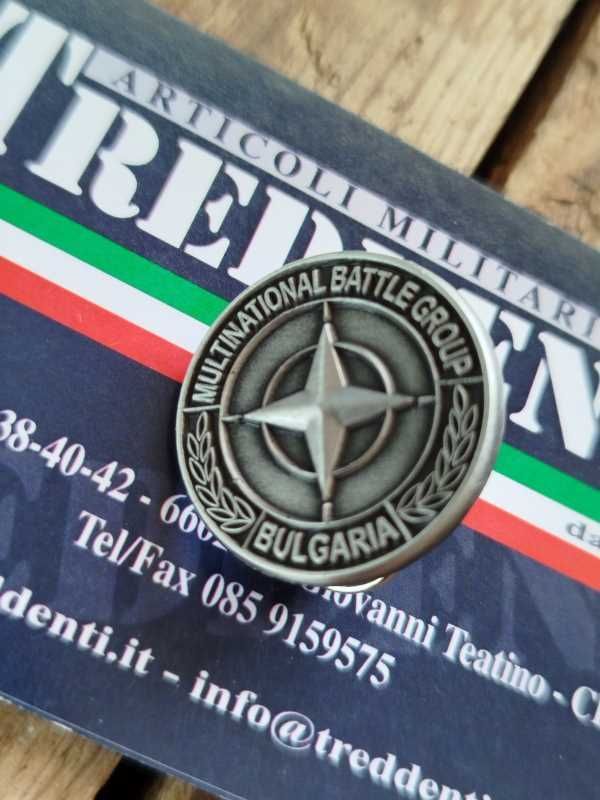 Distintivo Spilla Ricordo Multinational Battle Group BULGARIA