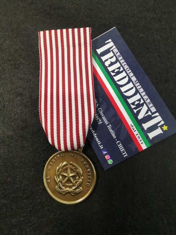 Medaglia Merito di Servizio Bronzo Polizia di Stato