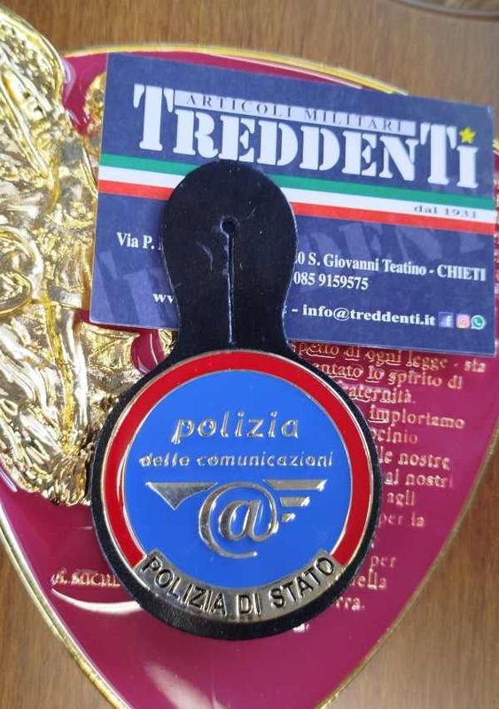 Spilla Pendif Distintivo Polizia di Stato POLIZIA DELLE TELECOMUNICAZIONI