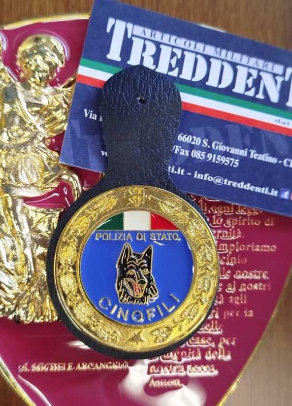 Spilla Pendif Distintivo Polizia di Stato CINOFILI