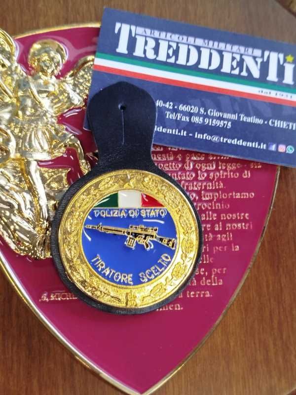 Spilla Pendif Distintivo Polizia di Stato TIRATORE SCELTO