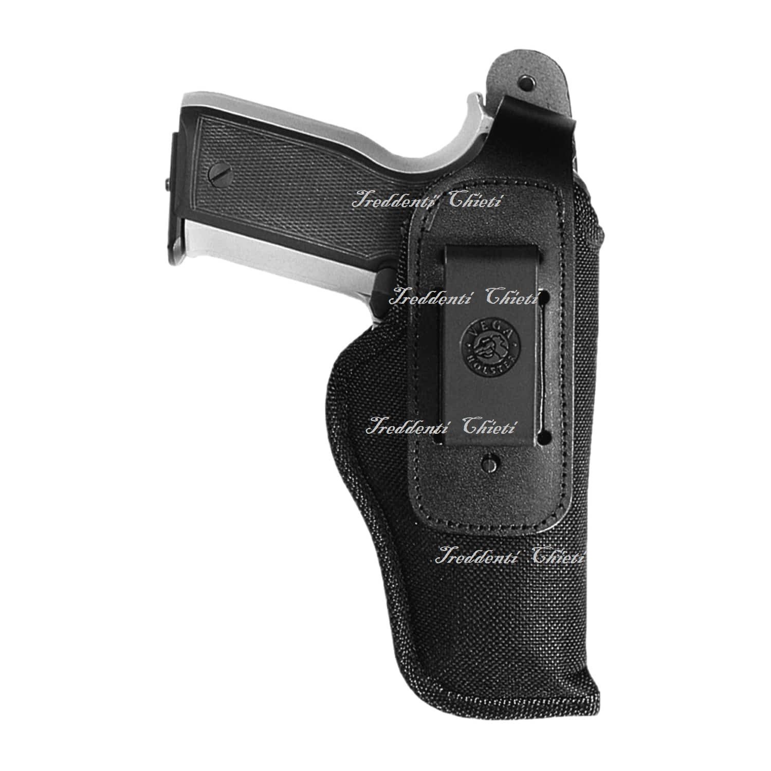 Fondina in corduar da cintura Vega Holster ID2 con gancio in acciaio Fondina in corduar da cintura Vega Holster ID2 con gancio in acciaio