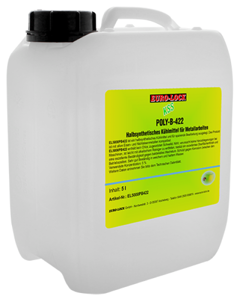 Euro-Lock EL-5000-PB422 - Wasserlösliches Kühlmittelkonzentrat 5 Liter Kanister Euro-Lock EL-5000-PB422 - Wasserlösliches Kühlmittelkonzentrat 5 Liter Kanister 