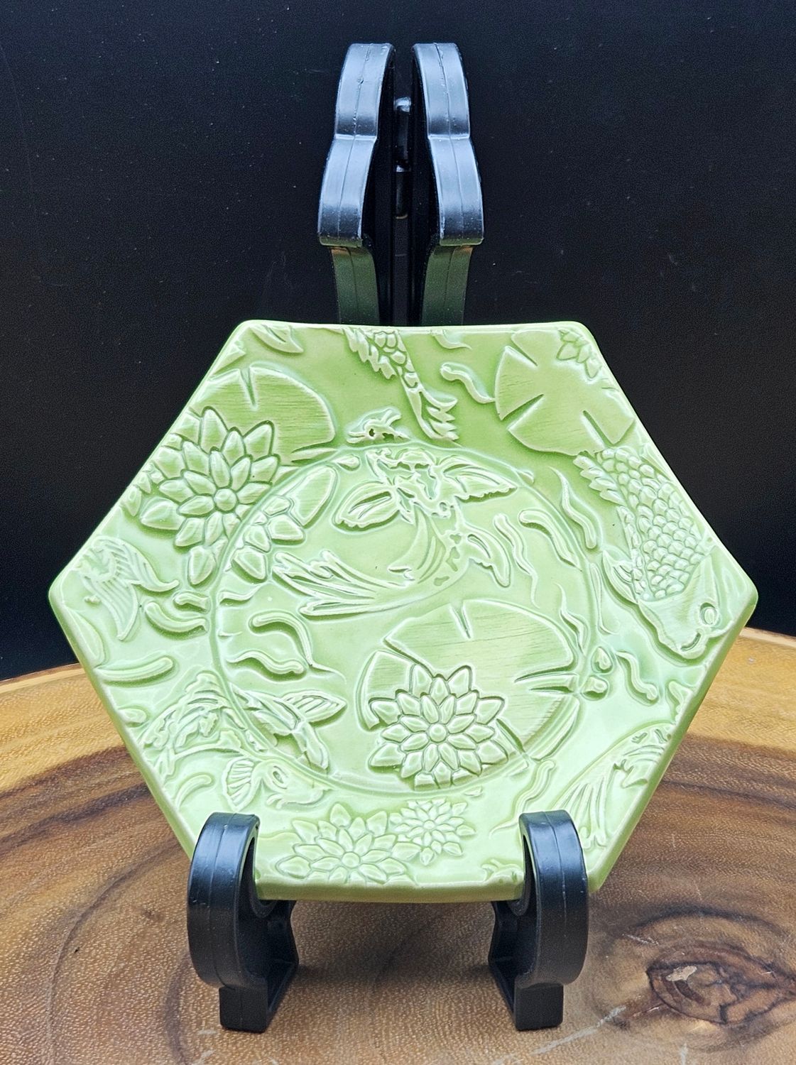 Lily and Koi Fish Trinket Dish 